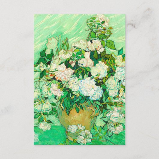 Carte D'accompagnement Van Gogh White Roses (Devant)