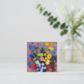 Carte D'accompagnement Vase blanc avec fleurs Odilon Redon (Debout devant)