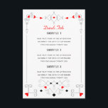Carte D'accompagnement Vegas Cupid's Hearts Diamonds Détails du Mariage<br><div class="desc">Carte pour mettre en page toute information supplémentaire comme les détails de la réception ou les informations de voyage pour vos invités. Choisir n'importe quel format de papier</div>
