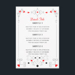 Carte D'accompagnement Vegas Cupid's Hearts Diamonds Détails du Mariage<br><div class="desc">Carte pour mettre en page toute information supplémentaire comme les détails de la réception ou les informations de voyage pour vos invités. Choisir n'importe quel format de papier</div>
