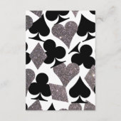 Carte D'accompagnement Vegas Mariage Black et Silver Extra Info Card (Dos)