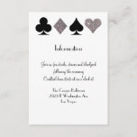 Carte D'accompagnement Vegas Mariage Black et Silver Extra Info Card<br><div class="desc">**Le rose peut être changé en N'IMPORTE QUELLE COULEUR ! Utilisez le bouton "Customiser" et le sélecteur de couleurs de l'outil de conception pour une personnalisation totale. NOT REAL PARTIES SCINTILLANT, une photo de parties scintillant réelle simule à l'apparence de la vraie parties scintillant.** Cette faire-part de mariage d'information supplémentaire...</div>