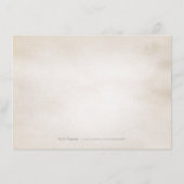 Carte D'accompagnement Végétation botanique Logement rustique vintage (Dos)