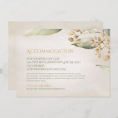 Carte D'accompagnement Végétation botanique Logement rustique vintage (Devant / Derrière)