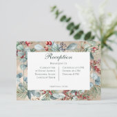 Carte D'accompagnement Végétation de Noël d'hiver Mariage de réception d' (Debout devant)