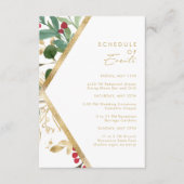 Carte D'accompagnement Végétation de Noël moderne | Calendrier des événem (Devant)