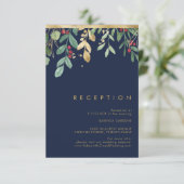 Carte D'accompagnement Végétation de Noël moderne | Réception de la Marin (Debout devant)