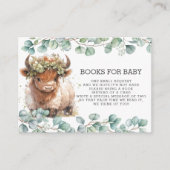 Carte D'accompagnement Végétation rustique Fluffy Highland Cow Apportez u (Devant)