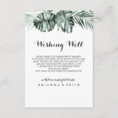 Carte D'accompagnement Végétation tropicale Mariage blanc (Devant)