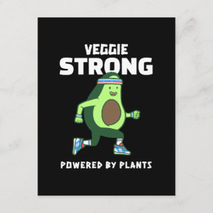 Carte D'accompagnement Veggie Strong, Alimenté par les plantes
