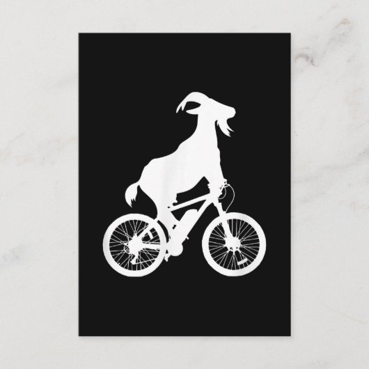 Carte D'accompagnement Vélo de chèvre Rider Funny Goat Lover Graphisme (Devant)