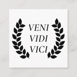 Carte D'accompagnement Veni Vidi Vici