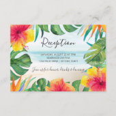 Carte D'accompagnement Vents des iles | Réception Tropical Beach Wedding (Devant)