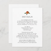 Carte D'accompagnement Verdure botanique, citrons et marigolds (Devant / Derrière)