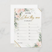 Carte D'accompagnement Verdure et cadre doré où ils étaient (Devant / Derrière)