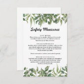 Carte D'accompagnement Verdure Feuille Verdure Mesures de sécurité des ol (Devant / Derrière)