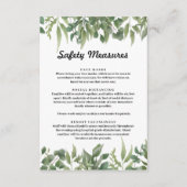 Carte D'accompagnement Verdure Feuille Verdure Mesures de sécurité des ol (Devant)