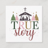 Carte D'accompagnement Véritable histoire Bible de Noël Verse (Devant)