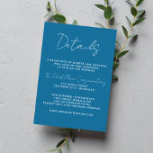 Carte D'accompagnement Véritable simplicité 3 Script Mariage hivernal min