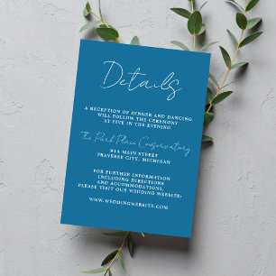 Carte D'accompagnement Véritable simplicité 3 Script Mariage hivernal min