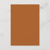 Carte D'accompagnement Véritable simplicité 3 Script Minimal Terracotta (Dos)