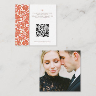 Carte D'accompagnement Vérone Sunset Mariage QR