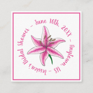 Carte D'accompagnement Verre rose Rosé Blush Mariage Fête des mariées