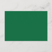 Carte D'accompagnement vert, azur, aqua, bleu électrique, police (Dos)