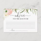 Carte D'accompagnement Vert or rose Conseils pour les parents maman (Devant)