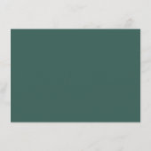 Carte D'accompagnement Vert Pastel Calme Minimaliste (Dos)