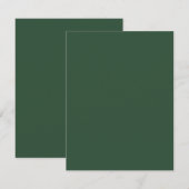 Carte D'accompagnement Vert Pin (Devant / Derrière)