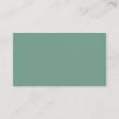 Carte D'accompagnement Vert Sauge | Code QR du site Web de mariage (Dos)