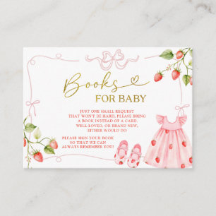 Carte D'accompagnement Vêtements bébé Coquette rose Livres Berry pour béb
