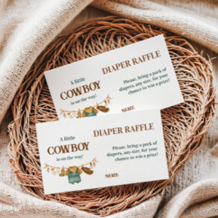 Carte D'accompagnement Vêtements de cow-boy Western Baby Shower Serviette