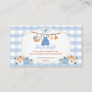 Carte D'accompagnement Vêtements de garçon Citrouille Bébé Automne Shower