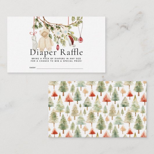 Carte D'accompagnement Vêtements de vacances Lave-vaisselle Raffle Ticket (Devant / Derrière)