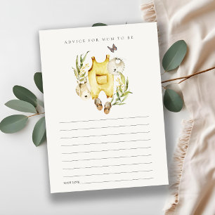 Carte D'accompagnement Vêtements feuillus en feuillage Conseils pour Baby