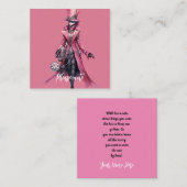 Carte D'accompagnement Veuillez Noter Fashion Steampunk Skeleton Ghost (Devant / Derrière)