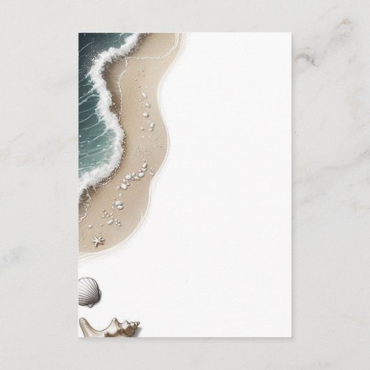 Carte D'accompagnement Vibe de plage (Dos)