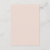 Carte D'accompagnement Vibes rétro simples | Calendrier rose pâle des évé (Dos)