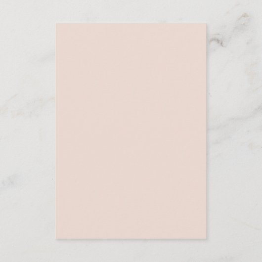 Carte D'accompagnement Vibes rétro simples | Réception de mariage rose vi (Dos)