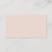 Carte D'accompagnement Vibes rétro simples | Site Web Mariage rose pâle (Dos)