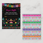 Carte D'accompagnement Vibrant mexicaine Fiesta Baby shower de raffle de (Devant / Derrière)