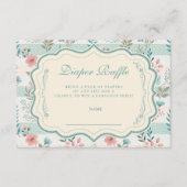 Carte D'accompagnement Victorian Rose Lattice Diapper Raffle (Devant)