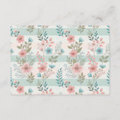 Carte D'accompagnement Victorian Rose Lattice Diapper Raffle (Dos)