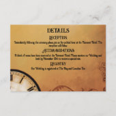 Carte D'accompagnement Victorian Steampunk Elegance Mariage (Devant)