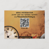 Carte D'accompagnement Victorian Steampunk Elegance Mariage (Dos)