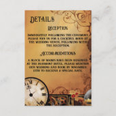 Carte D'accompagnement Victorian Steampunk Elegance Mariage (Devant)