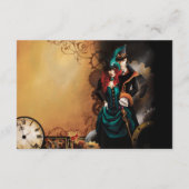 Carte D'accompagnement Victorian Steampunk Elegance Mariage (Dos)