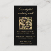 Carte D'accompagnement Victorian Wishing Well QR Code Mariage Registre (Dos)